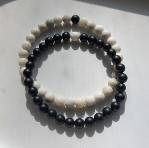 Marble Bead His / Her Bracelets